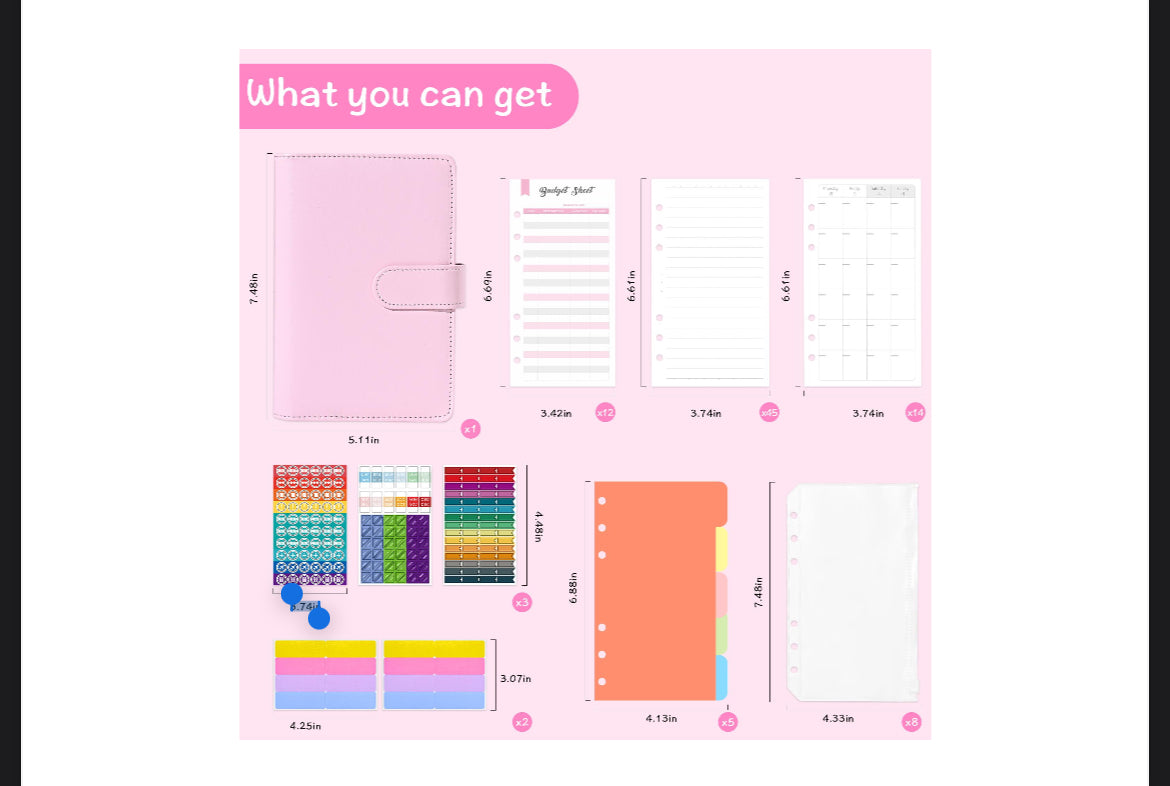 Budget Binder (Choose Color)