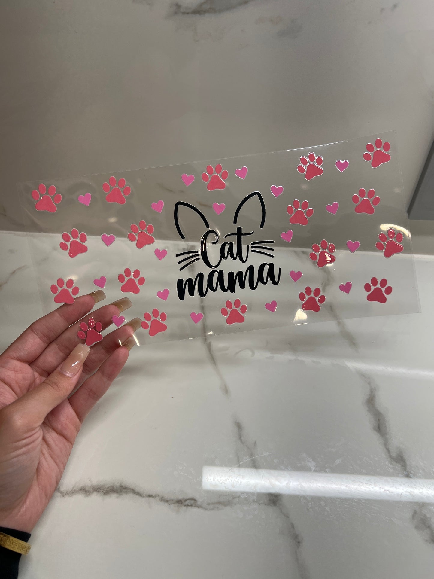 Pink Cat Mama Print