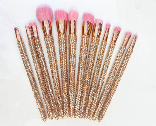 Gold Makeup Brush Set