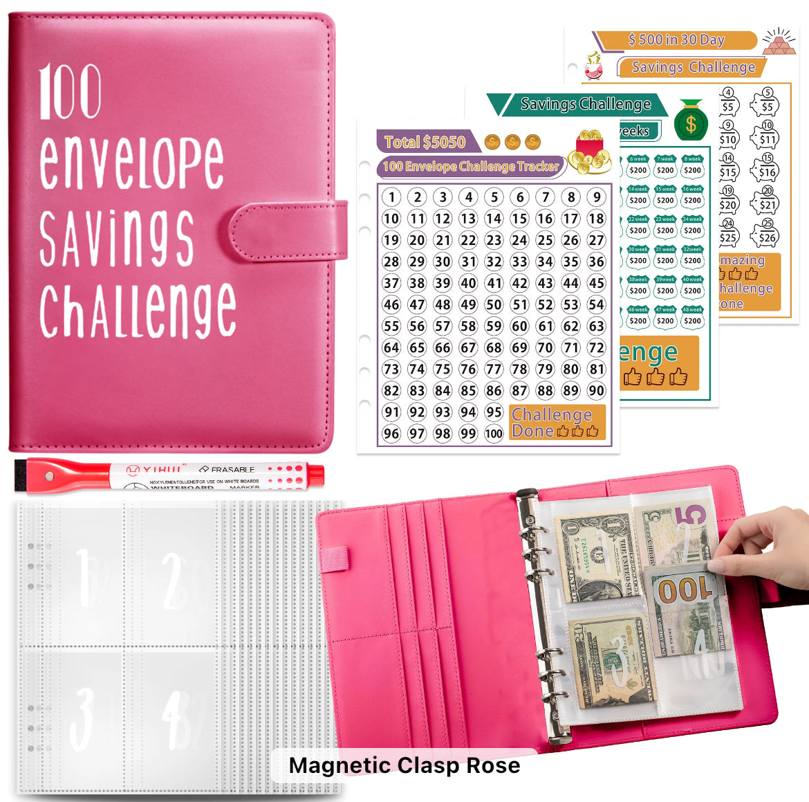 100 Envelope Saving Binder