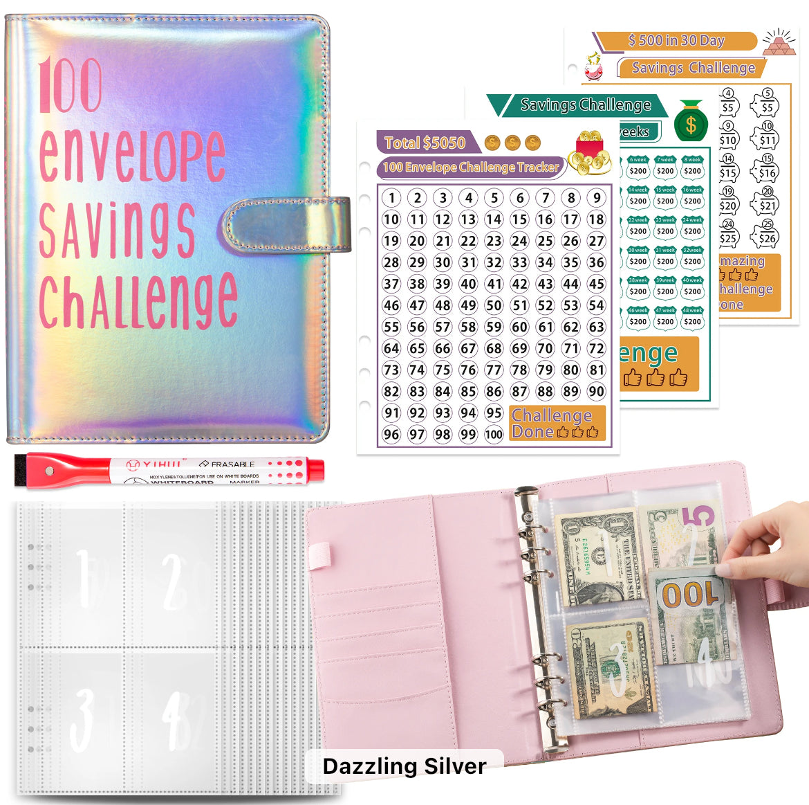 100 Envelope Saving Binder