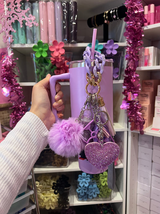 Purple Cup & Keychain bundle