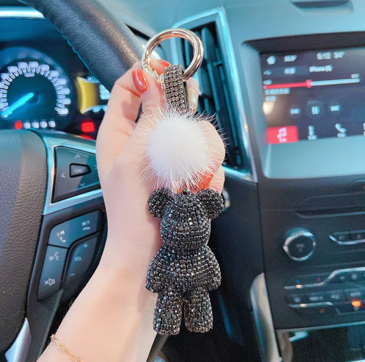 Bling Bear Keychain