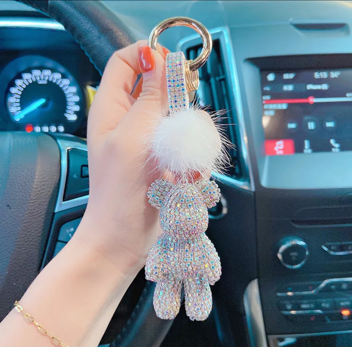 Bling Bear Keychain