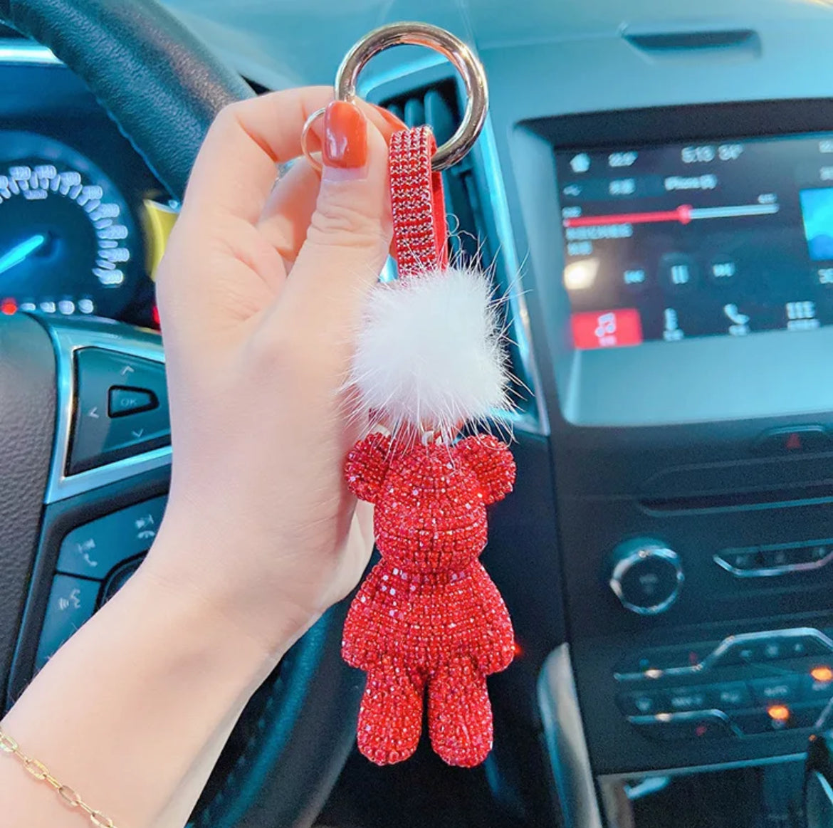 Bling Bear Keychain