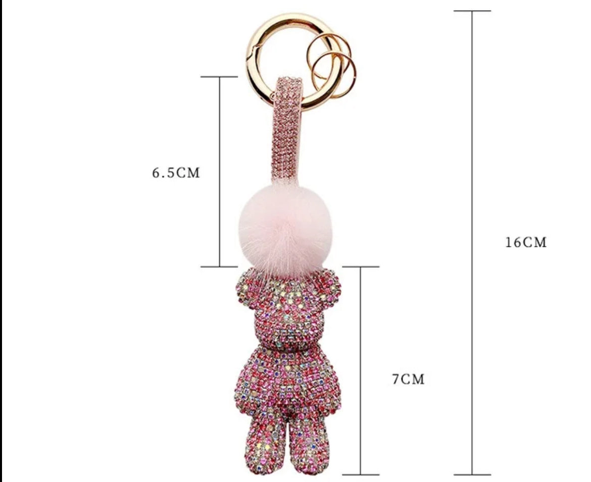 Bling Bear Keychain