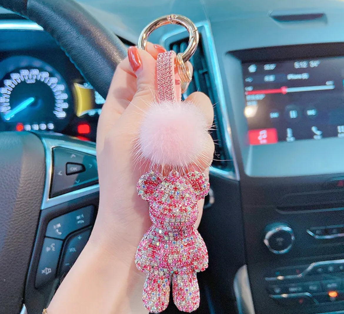 Bling Bear Keychain