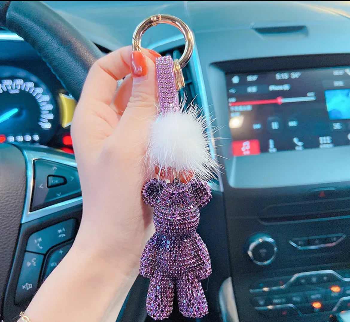 Bling Bear Keychain