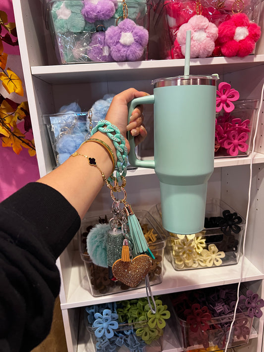 Teal Cup & Keychain Bundle