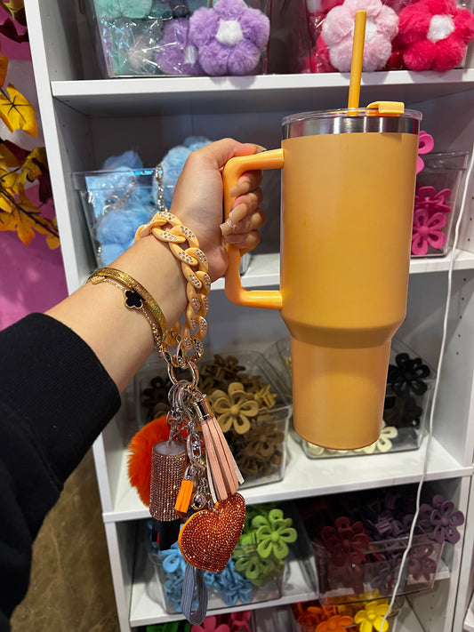 Orange Cup & Keychain Bundle