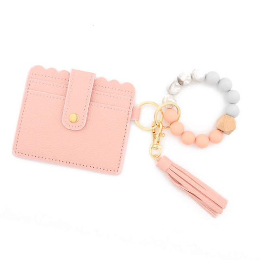 Light pink card holder